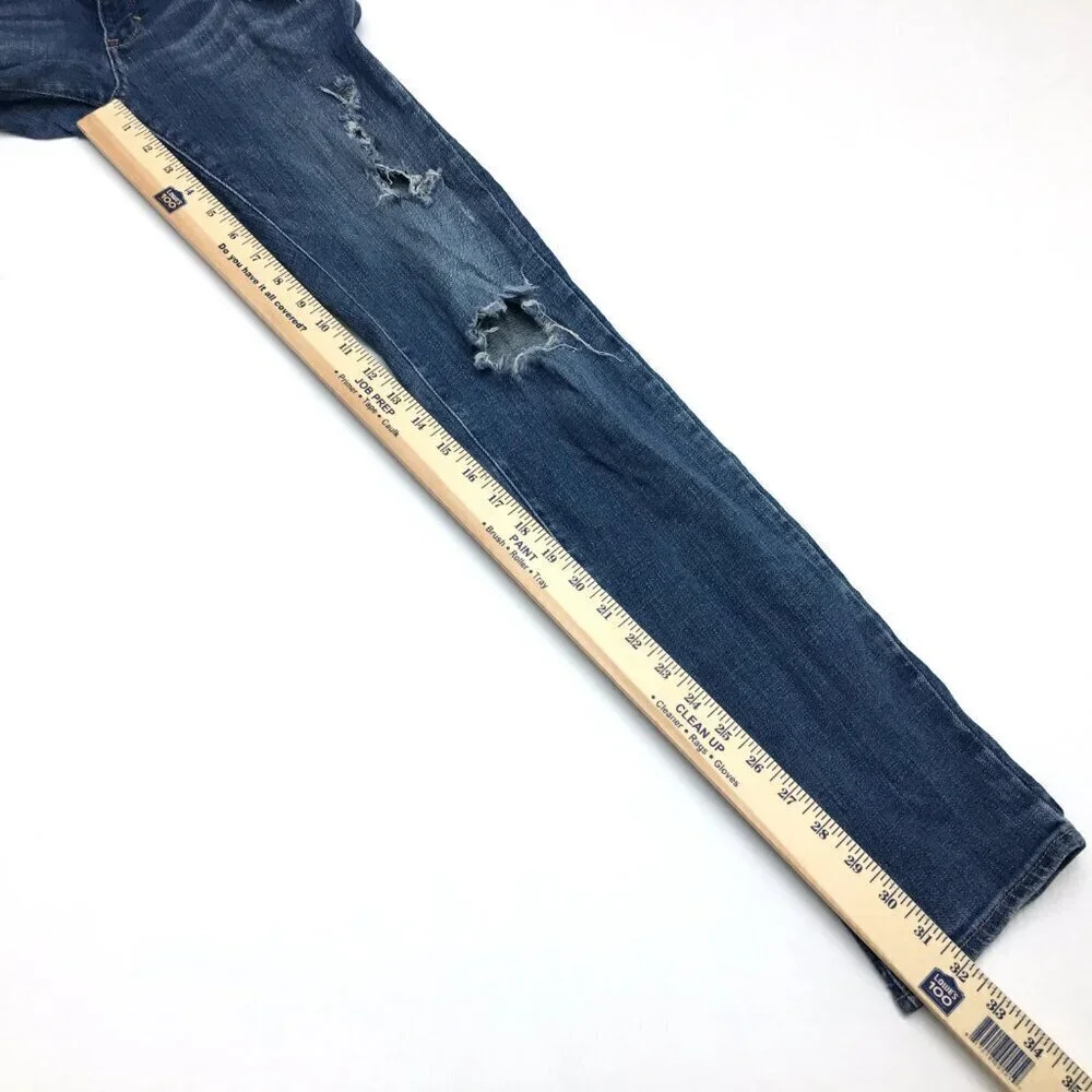 Abercrombie & Fitch Women's Jeans Skinny Low Rise Distressed size 4 length 32